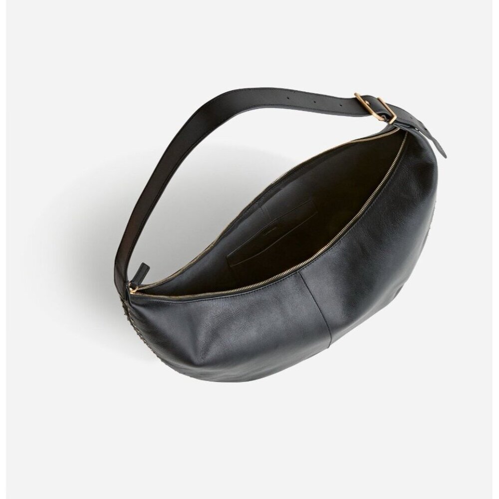 Madewell The Essential Curve Shoulder Bag Leather Casual Adjustable - Picture 3 of 9